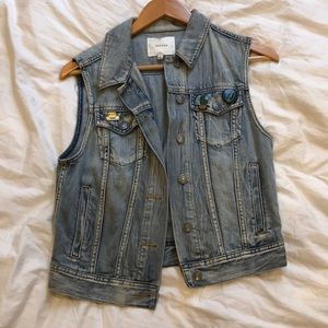 Cool Jean Vest with Inside Pockets